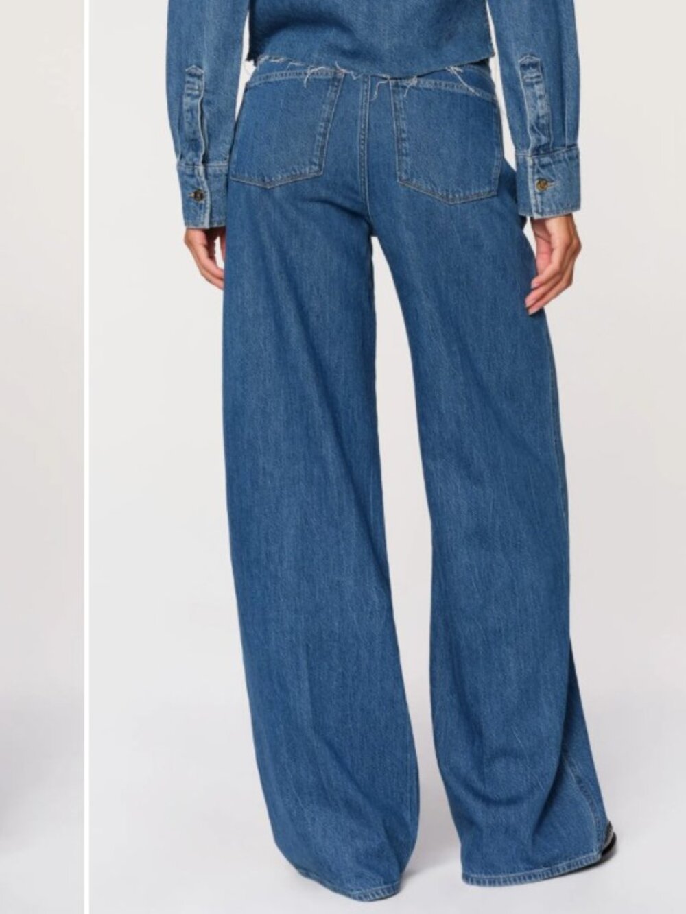 DL1961 Isabel Pleated Wide Leg Jeans North Beach Womens 28 - Picture 14 of 15